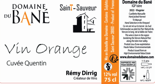 Vin orange (viognier)